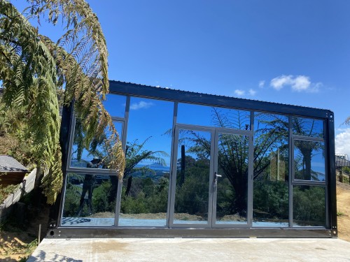 LARGE CABIN 6 x 4 m Glass Wall XV