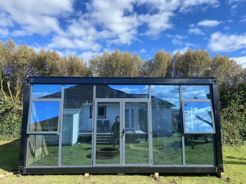 LARGE CABIN 6 x 4 m Glass Wall XVI